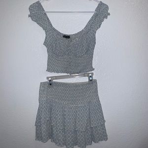 Boutique skirt and off the shoulder  set